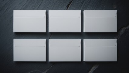 Aufkleber - Corporate stationery set mockup with blank textured white elements