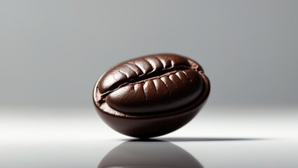 Aufkleber - Closeup of coffee bean with white background