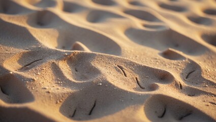 Poster - Detailed close-up of sandy beach texture