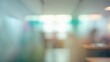 © NeuralNiche - Blurry Dental Clinic Interior with Blue Background and Abstract Design