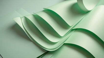 Fototapete - Elegant mint green paper background featuring a smooth matte surface with soft pastel tones for a tranquil, minimalist, and contemporary design.