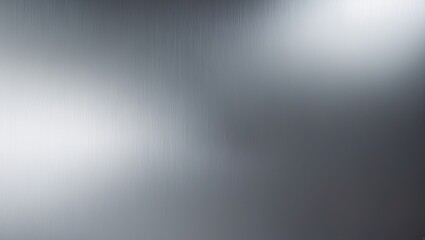 Poster - Industrial stainless steel metallic surface with glossy reflection and textured pattern