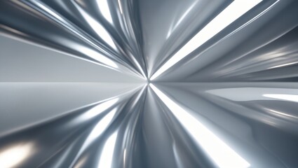 Poster - Reflective metallic stainless steel texture background with detailed silver fiber pattern