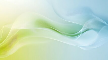 Wall Mural - Abstract Green Blue Wave Background.