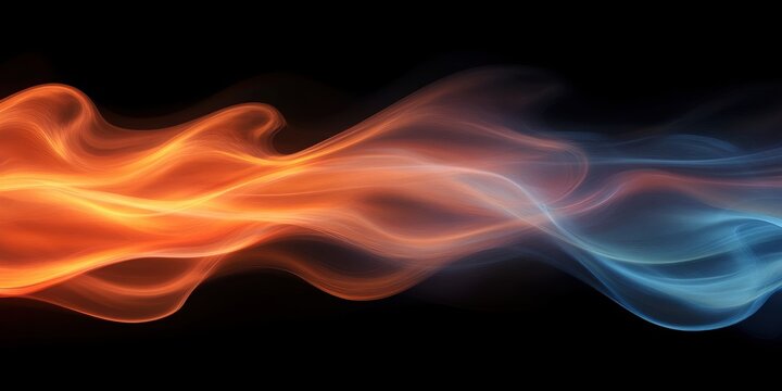 Fluid fog streams gently on a radiant splashed background