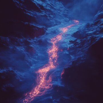 fluid haze pull, glowing stream, background