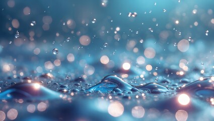 Poster - Vivid Water Abstract: Sparkling Undersea Reflection