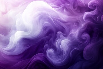 Poster - Colorful abstract swirl of purple and white hues flowing seamlessly in a dynamic blend of colors and textures
