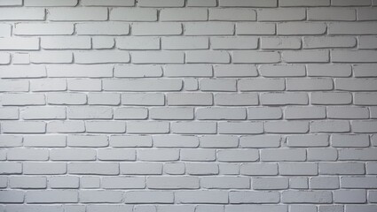 Poster - Texture of a white painted brick wall