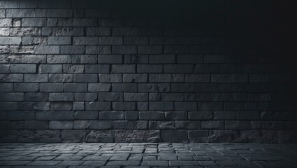 Poster - Wall background featuring sandstone for picture, vintage grunge brick backdrop