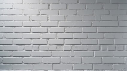 Poster - Texture of white brick wall