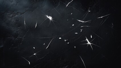 Poster - White scratches with spots isolated on a background