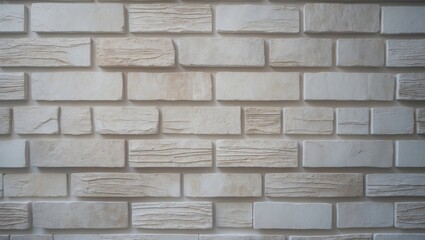 Poster - Outdoor shop setting with white brick wall backdrop