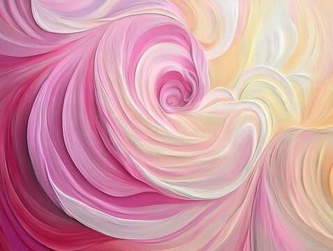 Fluid swirl moves gently on a pastel threaded background