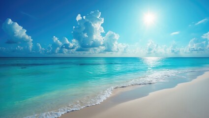 Wall Mural - serene ocean with a perfect sky