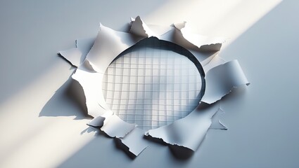 Aufkleber - Background featuring torn hole and ripped paper