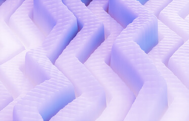 Poster - Abstract futuristic geometric pattern background. 3d rendering