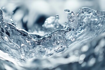 Poster - Water splashes create intricate patterns in the sunlight during a summer day at a local pond