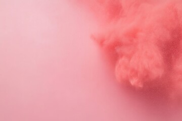 Poster - A cloud of colored powder bursts into the air, creating a dynamic and textured visual against a lavender backdrop, ideal for creative projects or promotions