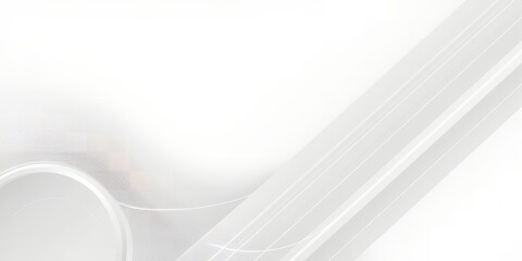 Poster - A minimalist white background featuring soft curves and subtle gradients in a clean aesthetic