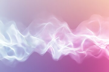 Poster - Abstract wave pattern in vibrant colors create a soft, flowing artistic effect
