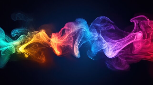 Fog swirl pulls gently on a chromatic shaped background
