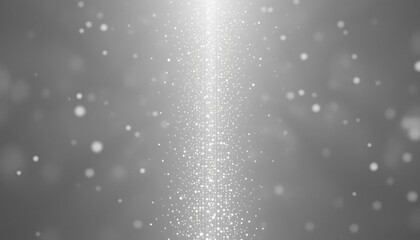 Poster - Sparkling light particles dance in silver background studio setting high-resolution image artistic environment close-up viewpoint concept of magic and wonder