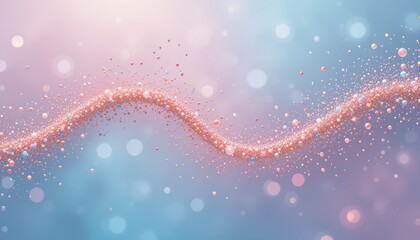 Poster - Dynamic flowing motion of sparkling particles abstract background digital art serene environment close-up view visual conceptualization