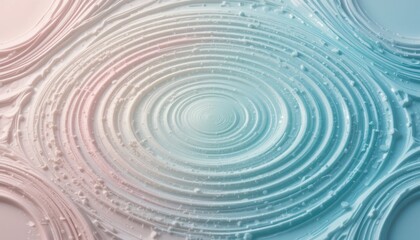Poster - Rippling patterns of tranquility abstract art digital creation serene environment close-up viewpoint visual harmony