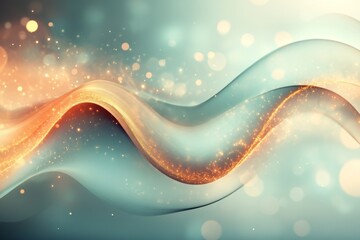 Leinwandbilder - Colorful abstract waves create a mesmerizing visual effect that captivates the viewer's attention in a dreamlike atmosphere