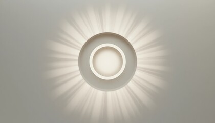 Poster - Illuminating abstract light pattern minimalist setting graphic design modern environment top-down view visionary concept for enhanced aesthetics