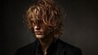 © Antonio  - Long Shaggy Cut with Textured Bangs for man