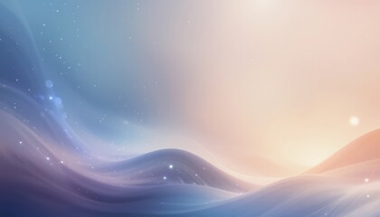 Poster - Ethereal waves of colorful light dance across the horizon digital art abstract landscape serenity dreamlike atmosphere
