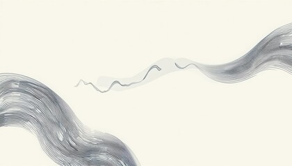 Poster - Flowing lines artwork abstract design creative studio minimalist aesthetic bird's eye view visual harmony