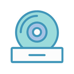 Aufkleber - Illustration of a webcam with outlined features