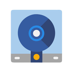 Poster - Flat Design Hard Disk Drive Vector Illustration