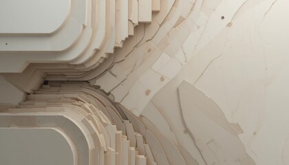 Poster - Abstract art design modern studio digital background minimalist style aerial perspective creative concept