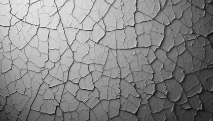 Poster - Cracked surface texture abstract art scene digital background monochrome color palette high-resolution image artistic concept