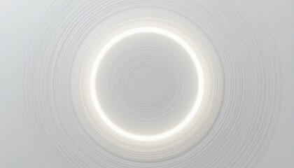 Poster - Abstract light circle formation digital art creative visuals minimalist environment top-down view contemporary design concepts for modern aesthetics
