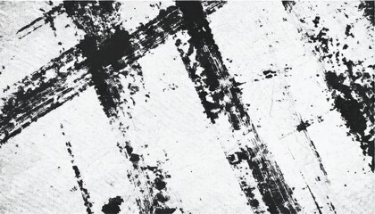 Poster -  abstract black ink splatter texture on white background for grunge design, vector backdrop for web design, print media, branding, digital artwork