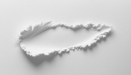 Poster - Abstract white texture design studio art creation minimalistic top-down view contemporary aesthetic