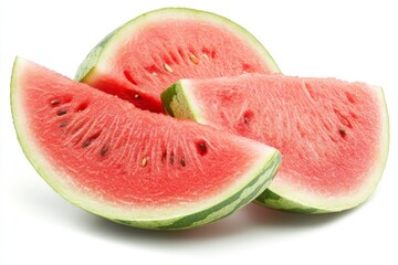 Poster - Fresh watermelon slices ready to be enjoyed during a summer gathering or picnic in a sunny outdoor setting