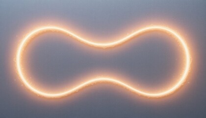 Poster - Illuminated infinity symbol design digital space graphic art conceptual environment abstract viewpoint visual representation