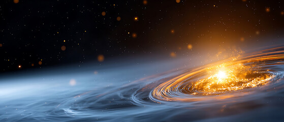 Poster - galactic event cosmic explosion in space digital art nebula environment wide-angle viewpoint science