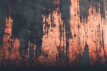 Poster - Rustic texture with contrasting dark and metallic hues on a weathered surface