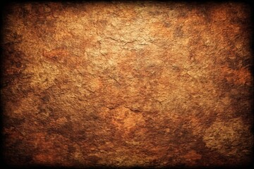 Poster - Textured surface of natural stone in earthy tones with a rugged appearance highlighting geological features