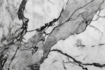 Poster - Marble surface featuring intricate gray and white veining patterns in a contemporary setting