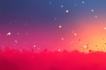 Poster - Vibrant abstract landscape with colorful gradients and soft bokeh effects during twilight hours