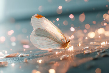 Poster - Beautiful butterfly wallpaper aesthetic background image for desktop and mobile screensavers hd
