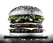 © Ley - Dark burger, food art, studio shot